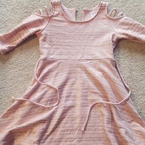 Girls pink and rose gold dress from Justice